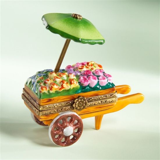 Picture of Limoges Flower Cart with Umbrella Box