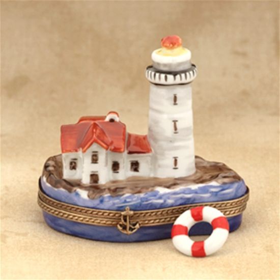 Picture of Limoges Lighthouse Box with Lifesaver