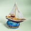 Picture of Limoges Sailboat on Wave Box