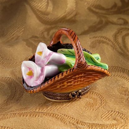 Picture of Limoges Cala Lily Basket Box