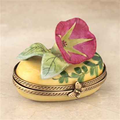 Picture of Limoges Morning Glory on Oval Box