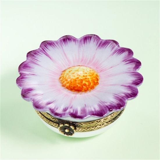 Picture of Limoges Purple Daisy Box