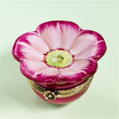 Picture of Limoges Red Eglantine Rose  Box