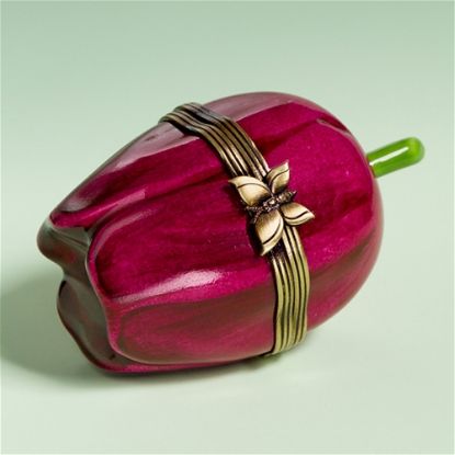 Picture of Limoges Red Tulip Bulb Box 