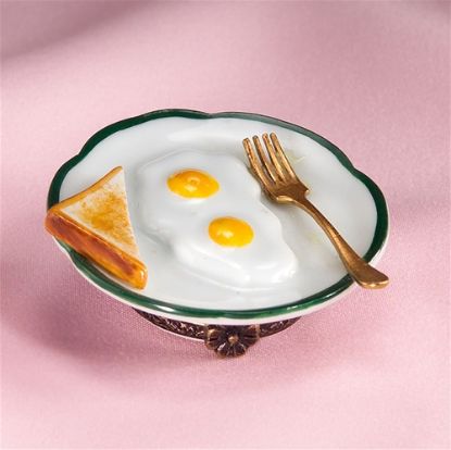 Picture of Limoges Breakfast Plate with Eggs Box 