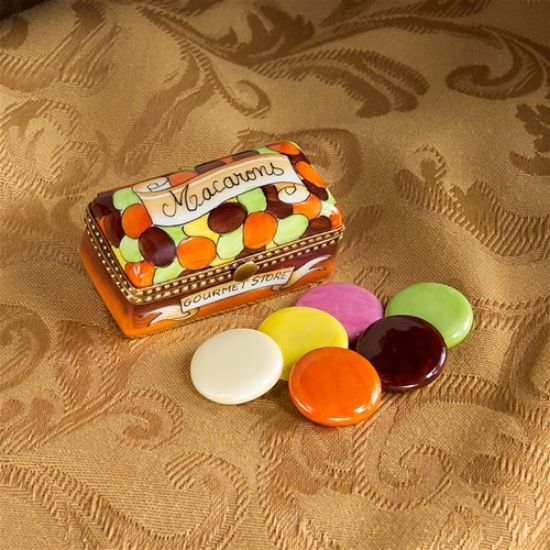 Picture of Limoges Macaroons Box with Multicolor Macaroons