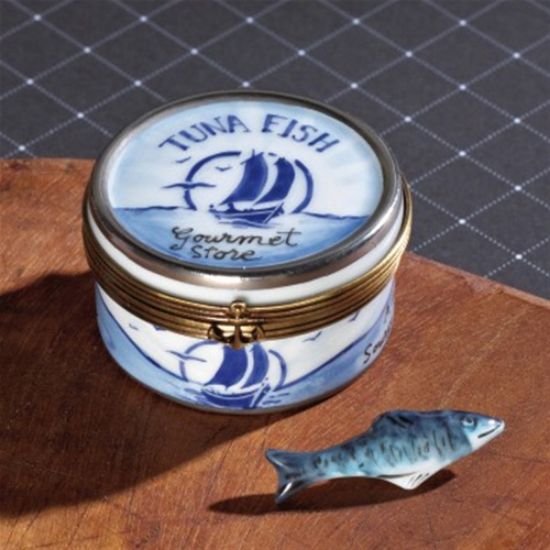 Picture of Limoges Tuna Fish Can Box with Fish