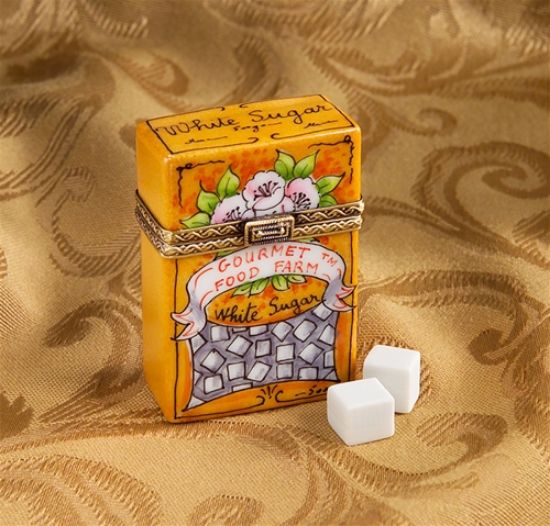 Picture of Limoges White Sugar Box with Sugar Cubes