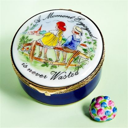 Picture of Limoges "A Moment Enyojed is Never Wasted" Box