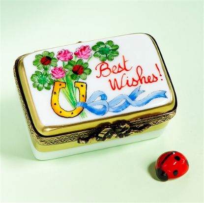 Picture of Limoges Best Wishes Box with Ladybug