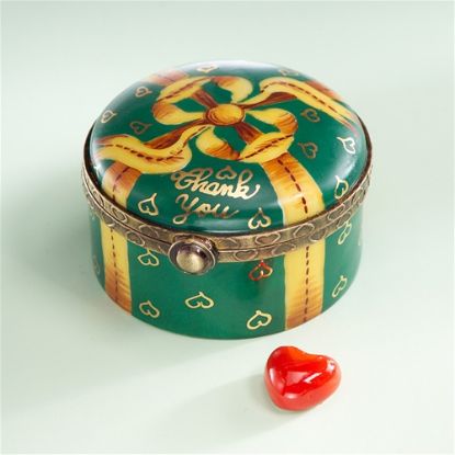 Picture of Limoges Thank You Round Box with Heart