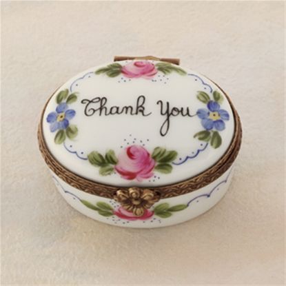 Picture of Limoges Thank You  with Roses Box