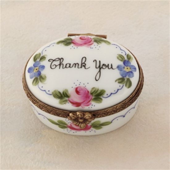 Picture of Limoges Thank You  with Roses Box