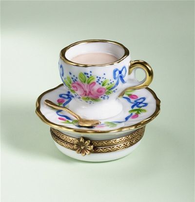 Picture of Limoges Roses Cup and Saucer Box