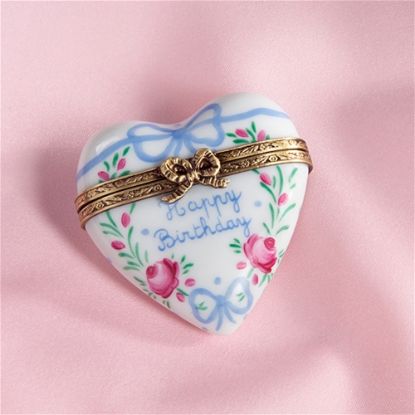 Picture of Limoges Happy Birthday Heart Box