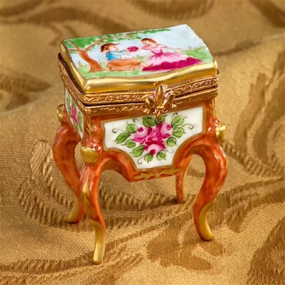 Picture of Limoges French Style Table with Couple Box