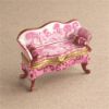 Picture of Limoges Pink Sofa with Tassels Box