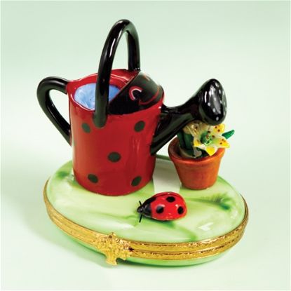 Picture of Limoges Watering can Ladybug Box