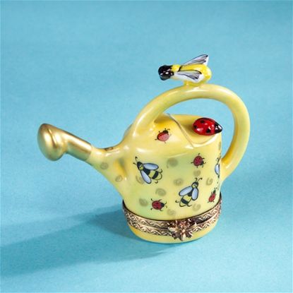 Picture of Limoges Watering  Can with Bee and Ladybugs Box