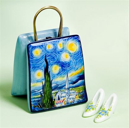 Picture of Limoges Starry Night Bag Box with Shoes