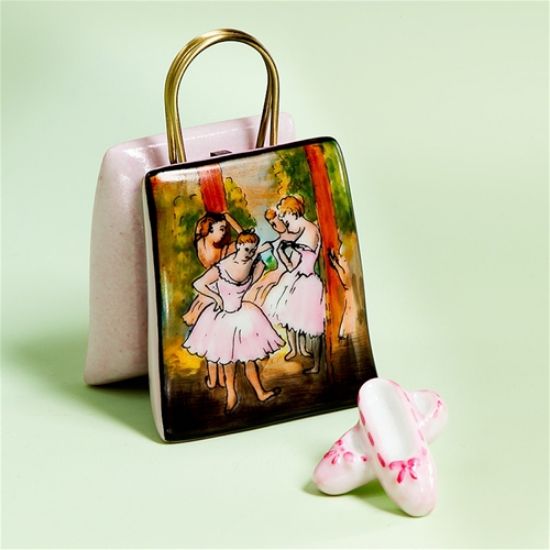 Picture of Limoges Ballerinas Painting Shopping Bag Box with Slippers