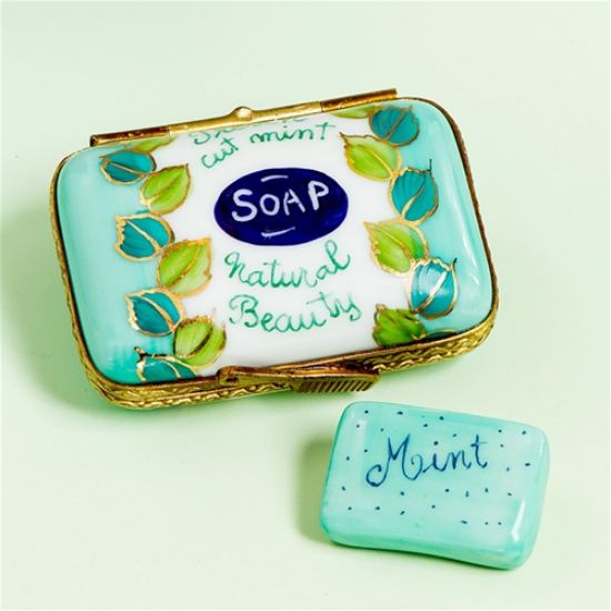Picture of Limoges Mint Soap Box with Soap