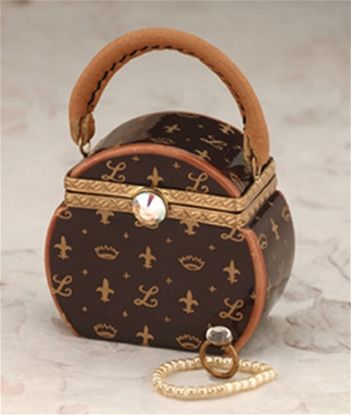 Picture of Limoges Brown Round Purse with Necklace Box