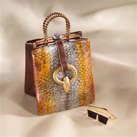 Picture of Limoges Elegant Brown Bag with Glasses Box
