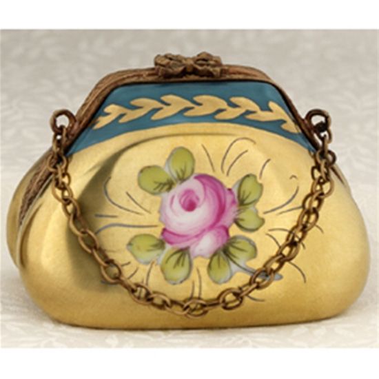 Picture of Limoges Gold Purse with a Rose Box