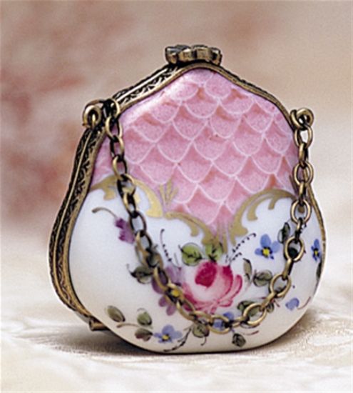 Picture of Limoges Pink Purse with a Rose Box
