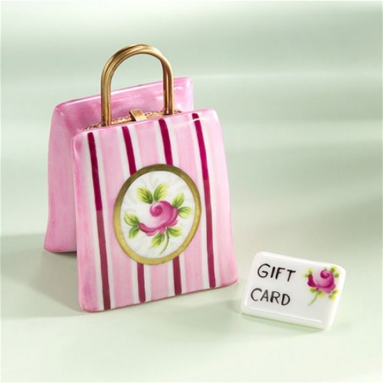 Picture of Limoges Pink Shopping Bag with a Rose Box