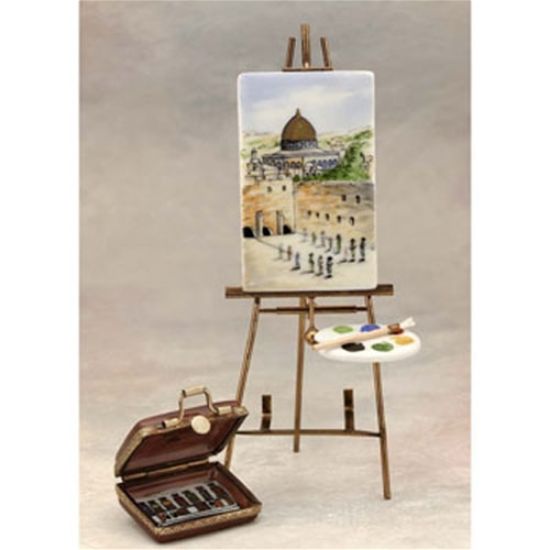 Picture of Limoges Jerusalem Painting on easel Box