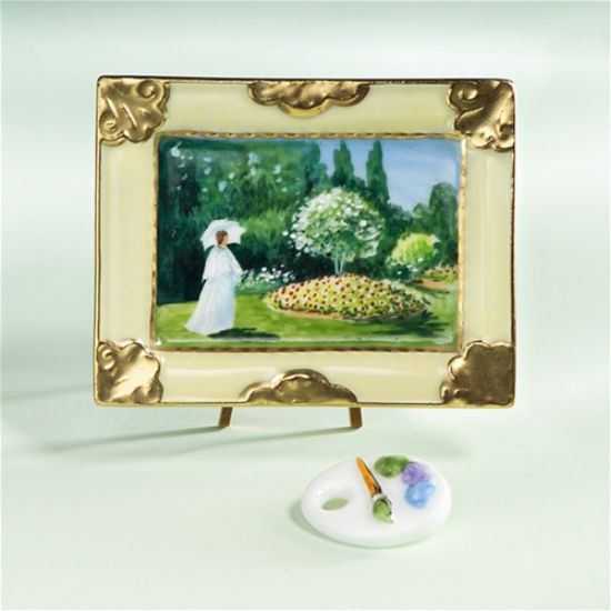 Picture of Limoges Monet Woman in the Garden Painting Box