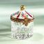 Picture of Limoges French Crystal Burgundy Porcelain Dome Box