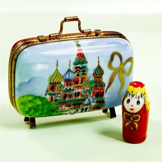 Picture of Limoges Moscow Suitcase Box with Matryoshka