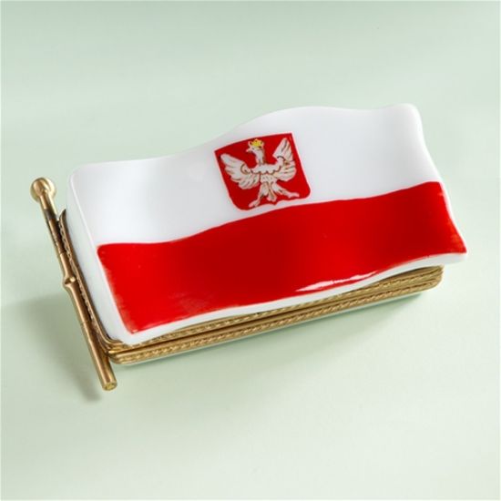 Picture of Limoges Poland Flag Box