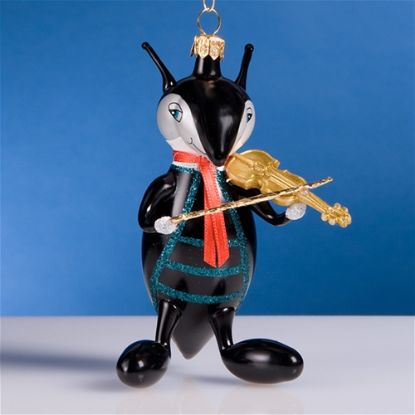 Picture of De Carlini Cricket Playing Violin Ornament