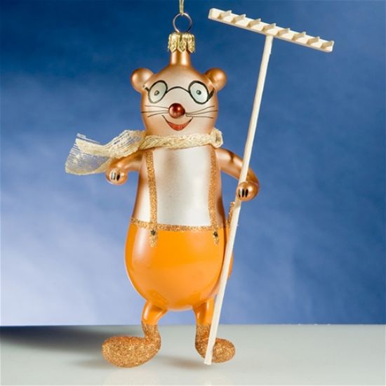 Picture of De Carlini Mole with Rake Christmas Ornament