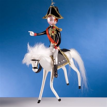 Picture of De Carlini Ltd Ed Napoleon on Horse Christmas Ornament