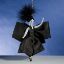 Picture of De Carlini Diva in Black Christmas Ornament