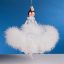 Picture of De Carlini Lady in Feathers Dress Christmas Ornament