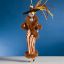 Picture of De Carlini Lady in Tube Skirt with Feathers Christmas Ornament