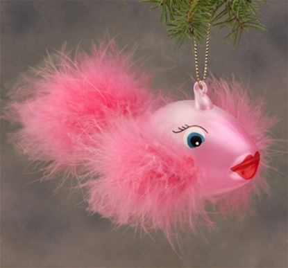Picture of De Carlini Pink Fish Christmas Ornament