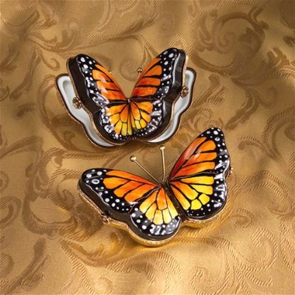 Picture of Limoges  Monarch Double Hinged Butterfly Box, Each.