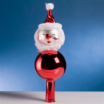 Picture of De Carlini Santa Tree Top Christmas Ornament