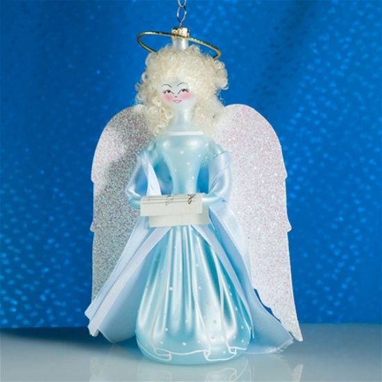 Picture of De Carlini Angel from a Celestial Choir Christmas Ornament
