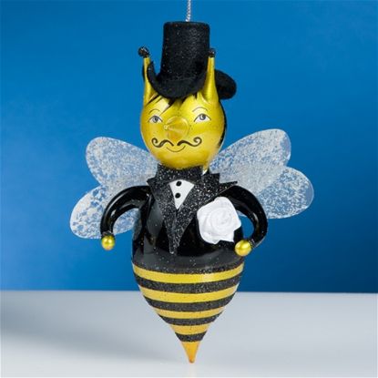 Picture of De Carlini Bee Groom Christmas Ornament