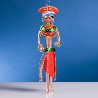 Picture of De Carlini Zulu Princess Christmas Ornament