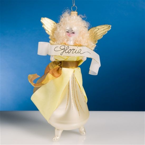 Picture of De Carlini "Gloria" Angel Christmas Ornament