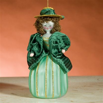 Picture of De Carlini Ltd Ed  Irene Adler in Green Christmas Ornament